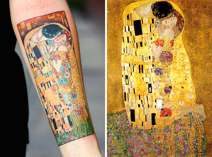 29 Gustav Klimt Tattoos To Show Your Artistic Side