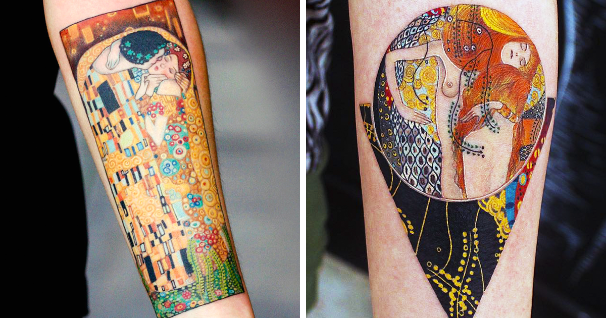 29 Gustav Klimt Tattoos To Show Your Artistic Side