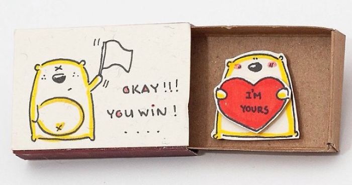And Artist Creates Hidden Messages In Mach Boxes...cute