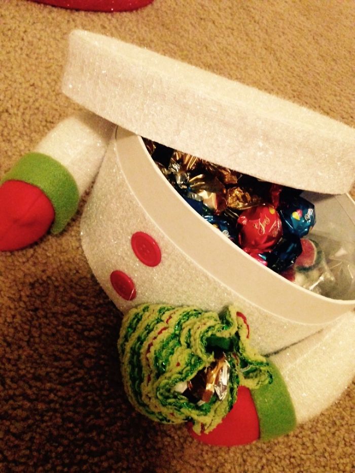 Cute Snowman Gift Basket For Friends And Family To Enjoy