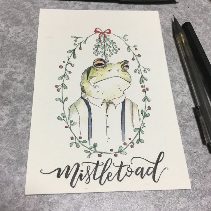 I Made Christmas Cards For My Far Away Friends
