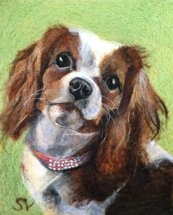 Beautifully Natural Pet Portraits That I Made From Wool And Pet Fur