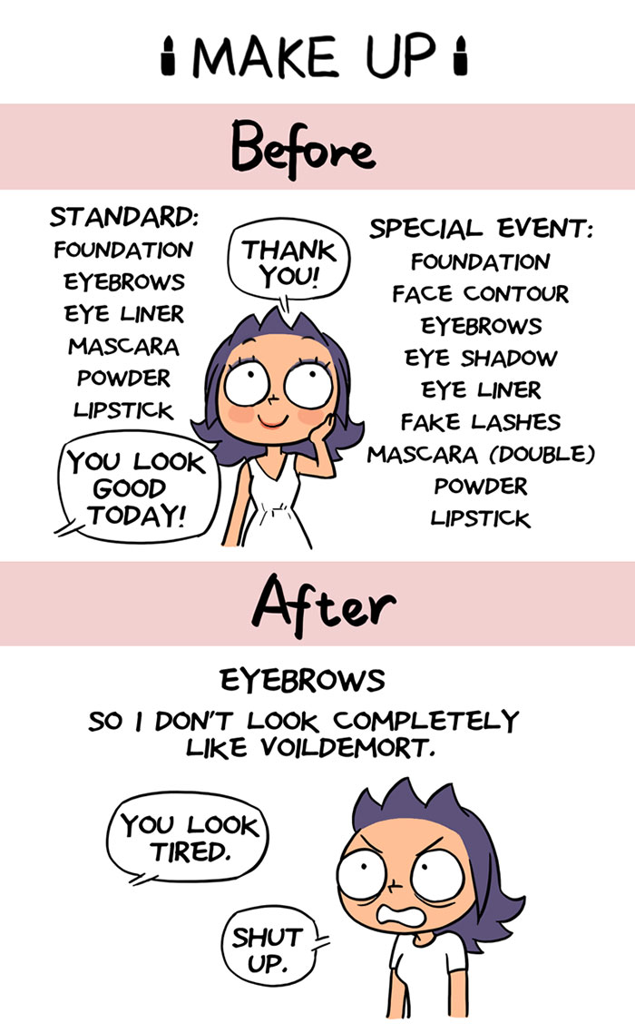 Before & After Kids Comics Reveal How You Begin To Look Like A Mom