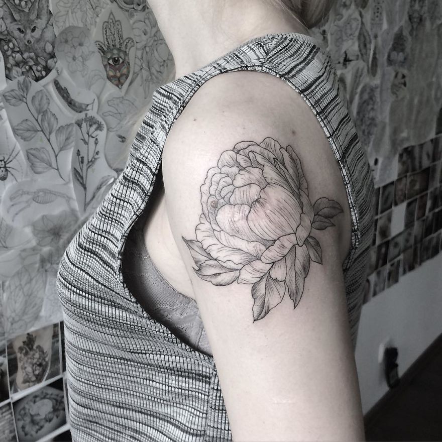 Mary Is A Talented Tattoo Artist From Kiev Who Creates Breathtaking Floral Tattoos