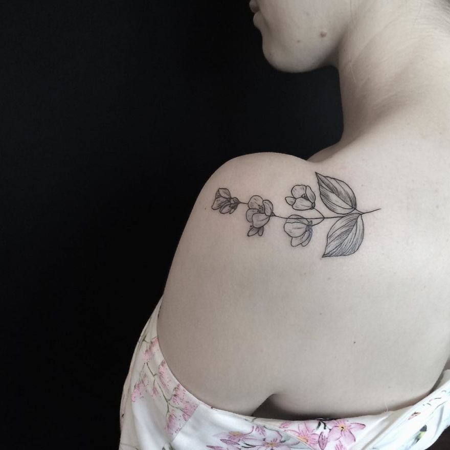 Mary Is A Talented Tattoo Artist From Kiev Who Creates Breathtaking Floral Tattoos