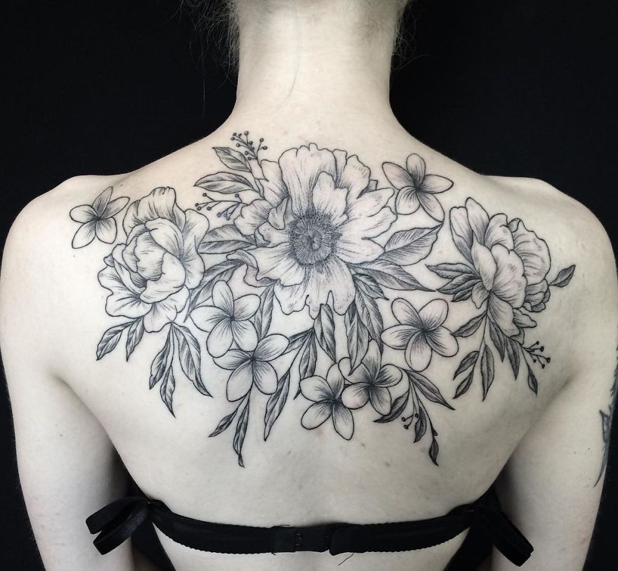 Mary Is A Talented Tattoo Artist From Kiev Who Creates Breathtaking Floral Tattoos