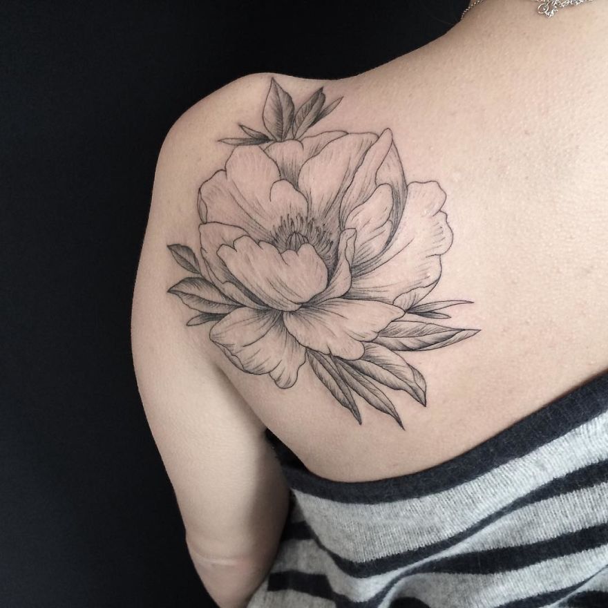 Mary Is A Talented Tattoo Artist From Kiev Who Creates Breathtaking Floral Tattoos
