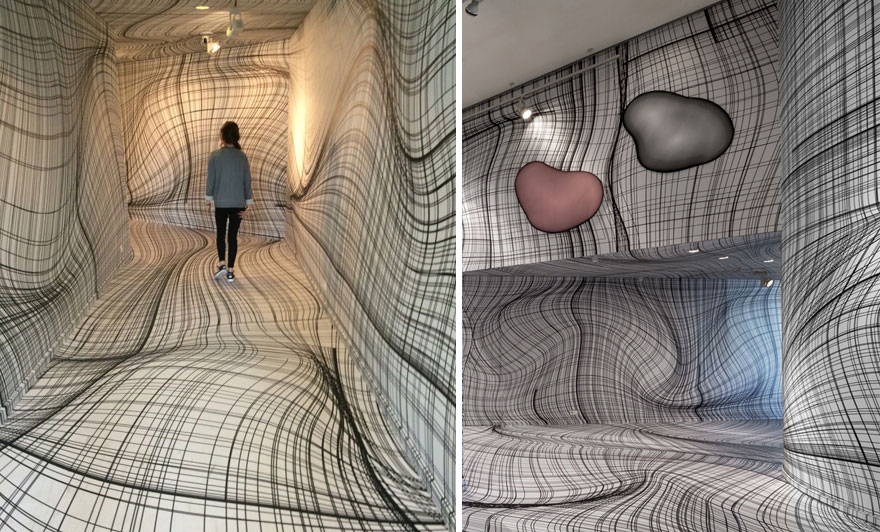 Optical Illusion Rooms By Peter Kogler Will Give You Vertigo
