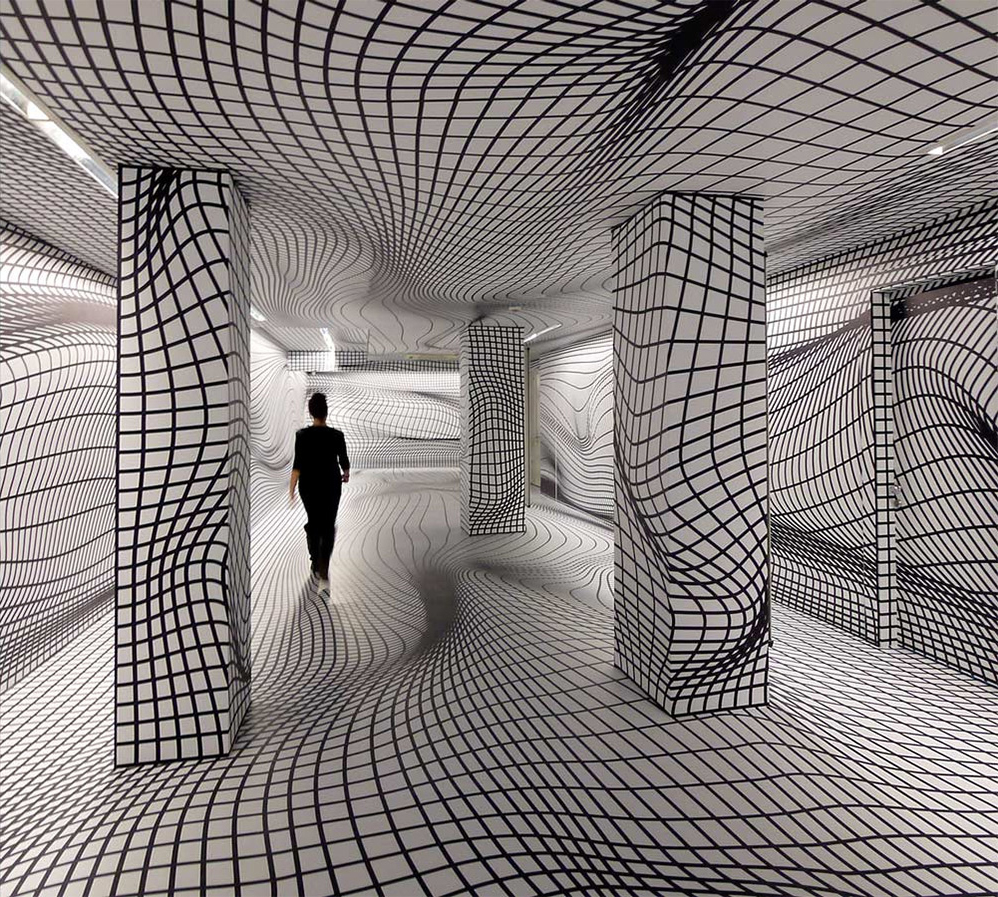 Optical Illusion Rooms By Peter Kogler Will Give You Vertigo