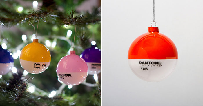 PANTONE Glass Christmas Ornaments