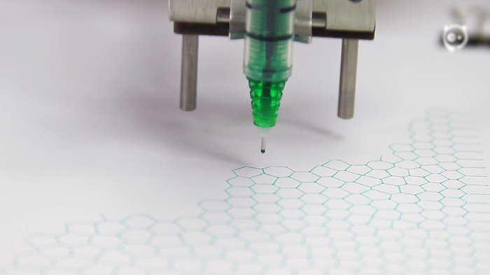 Precision Drawing Done By A Robot