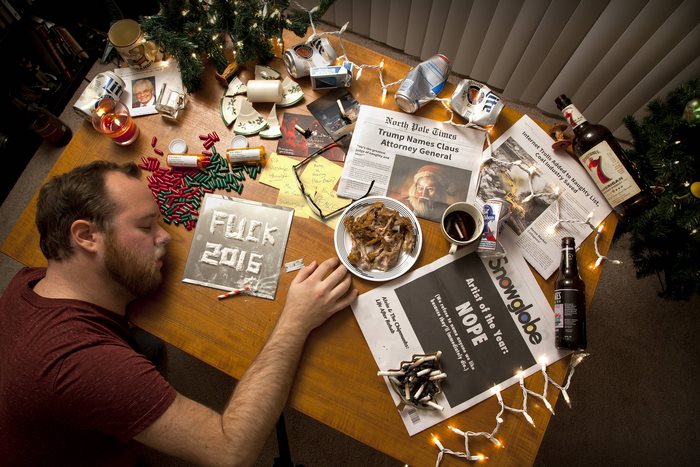 In 2008 Mom Told Son To "Sober Up" And Make His Own Christmas Cards, Son Delivers Every Year