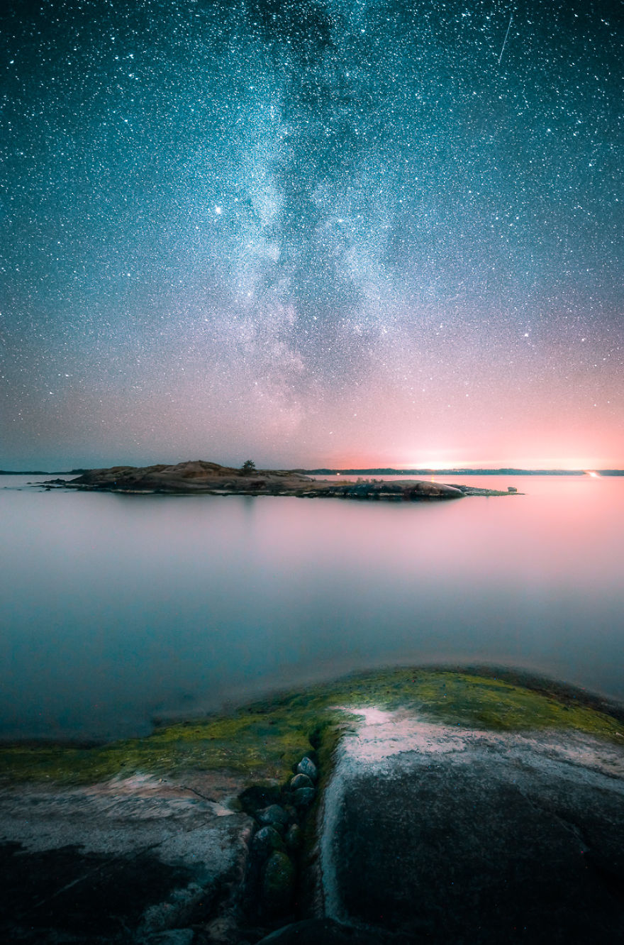 I Photographed The Milky Way Rising Over Finland And Greece.