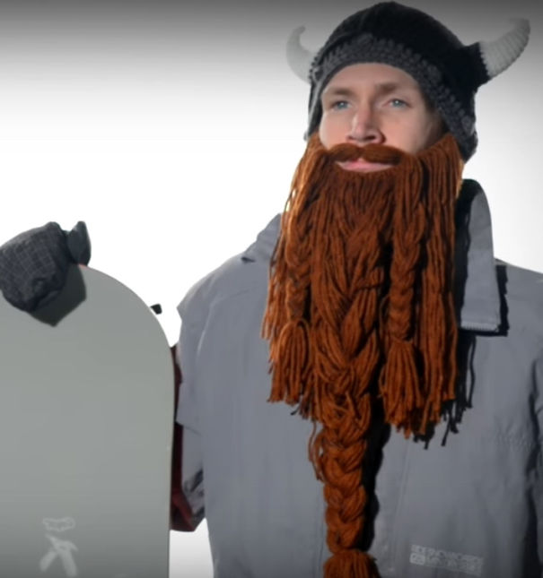 Barbarian/viking Beanie (with Detachable Beard!)