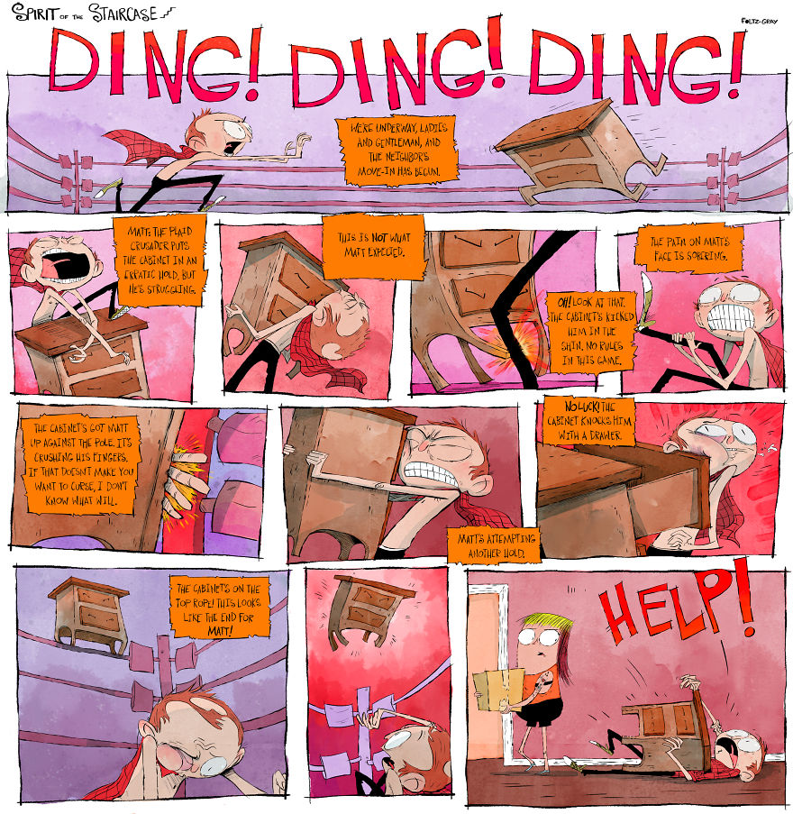 Spirit Of The Staircase: A Comic Strip About Friendship, The South, And A Peculiar Critter. Spirit Of The Staircase: A Comic Strip About Friendship, The South, And A Peculiar Critter.