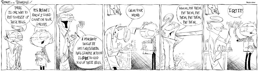Spirit Of The Staircase: A Comic Strip About Friendship, The South, And A Peculiar Critter. Spirit Of The Staircase: A Comic Strip About Friendship, The South, And A Peculiar Critter.
