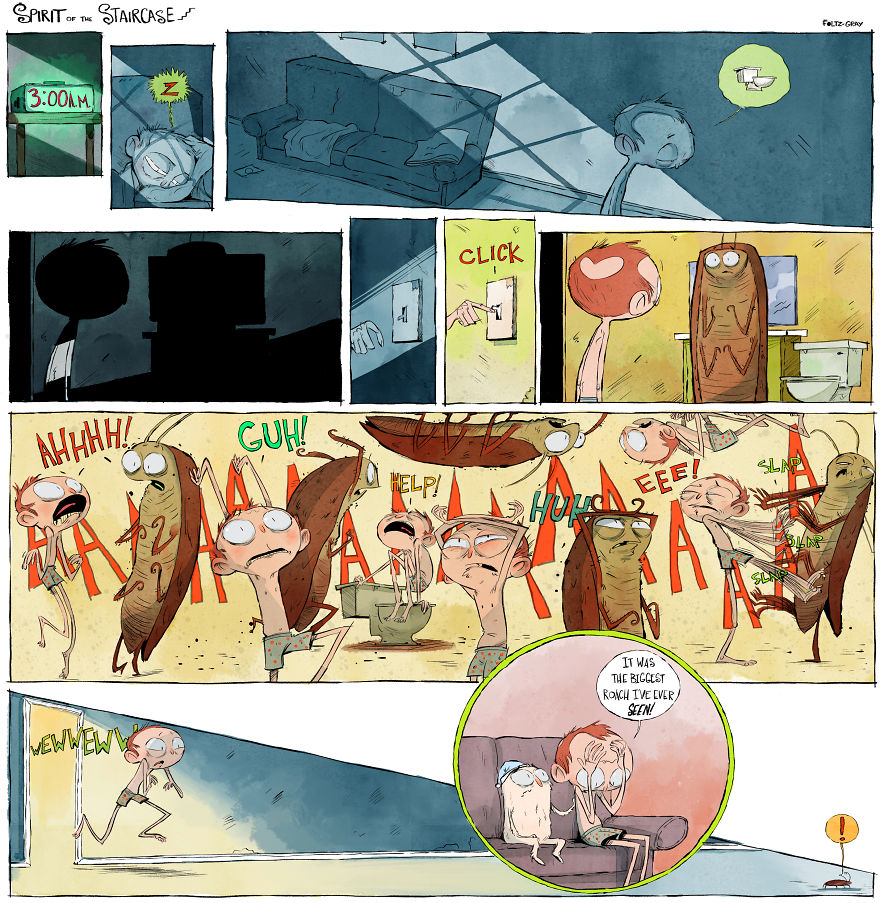 Spirit Of The Staircase: A Comic Strip About Friendship, The South, And A Peculiar Critter. Spirit Of The Staircase: A Comic Strip About Friendship, The South, And A Peculiar Critter.