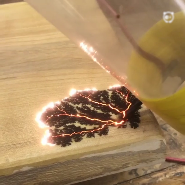 Wood Art Made With Electricity