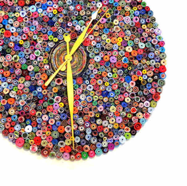 I Make These Eco-Friendly Wall Clocks From Paper And Records! I Make These Eco-Friendly Wall Clocks From Paper And Records!