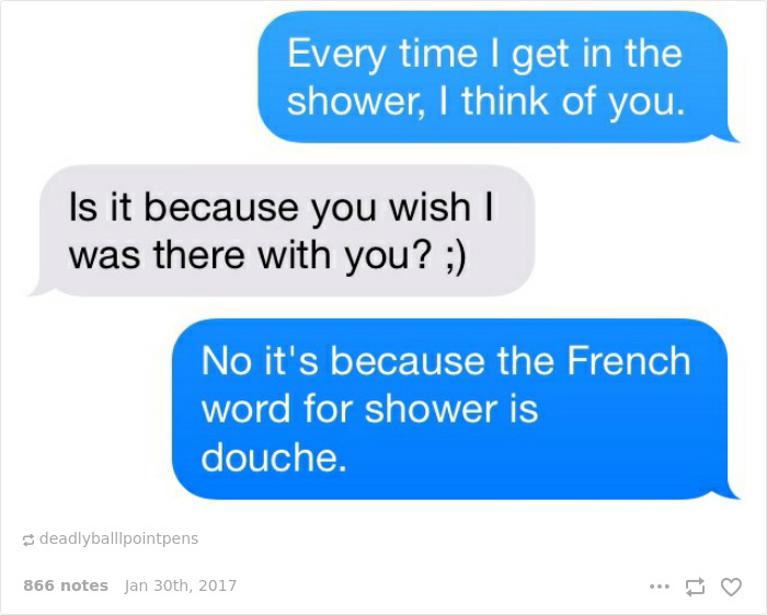 The French Word For Shower
