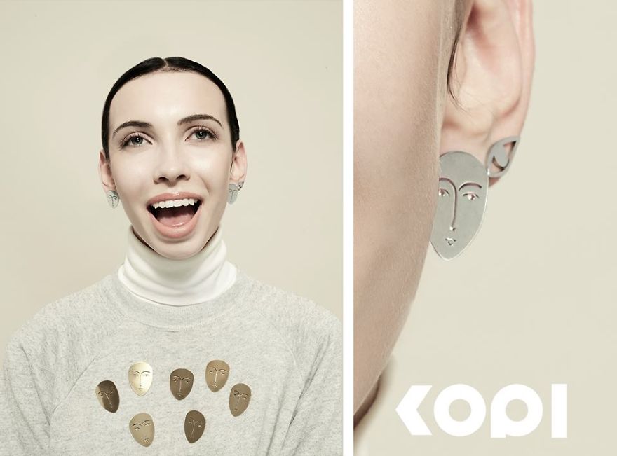 Polish Artist And Her Amazing Face-Like And Hands-Like Jewellery