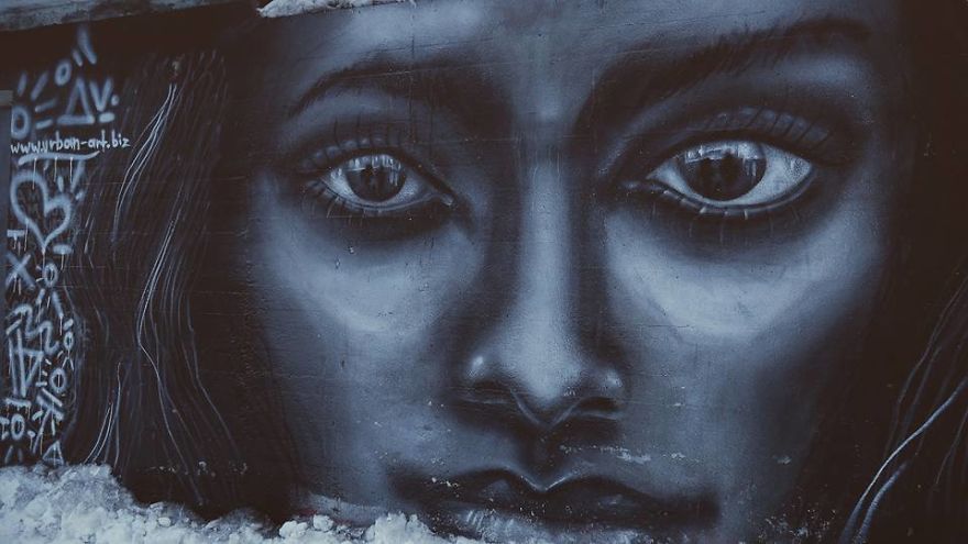I Spent To Days In This Cold Snowweather To Create This Powerfull Portrait ! I Spent To Days In This Cold Snowweather To Create This Powerfull Portrait !