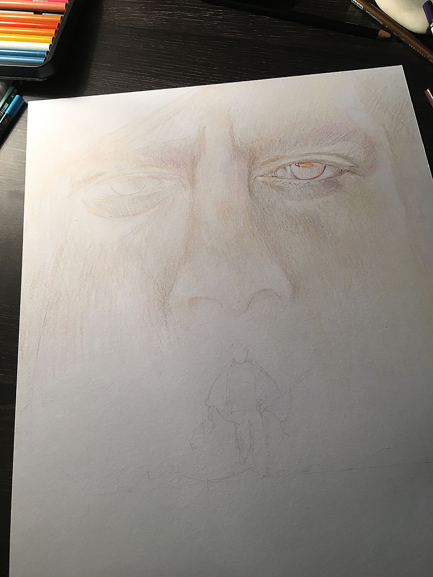 It Took Me 8 Hours To Draw A "No Country For Old Men" Poster