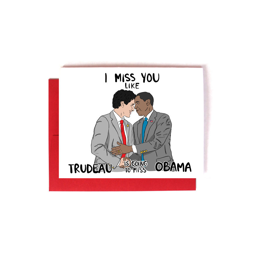 Trudeau & Obama I Miss You Long Distance
