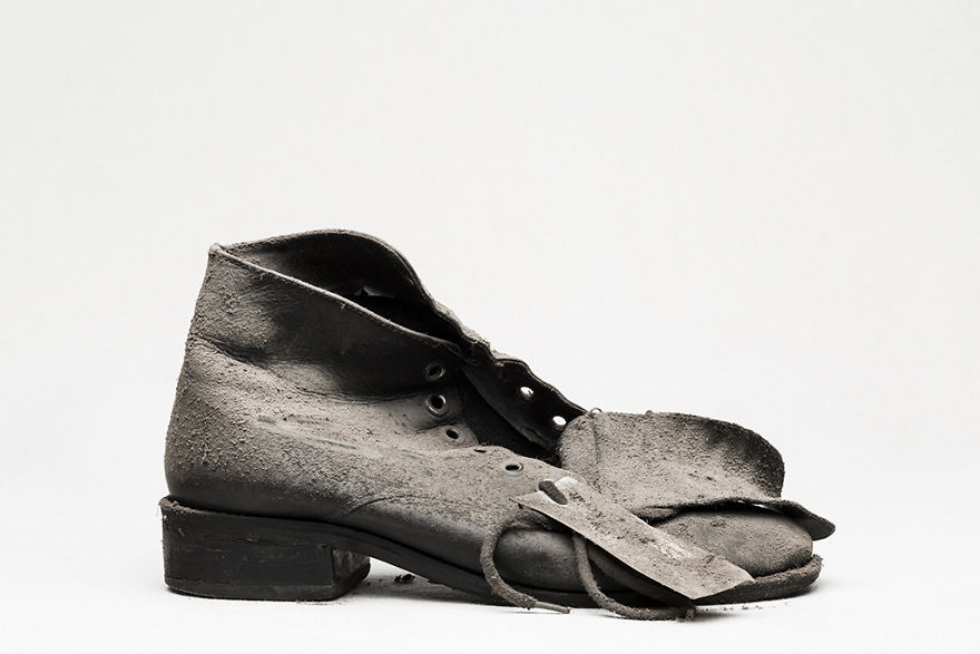 I Photographed Shoes Almost Untouched On A Shelf For 25 Years