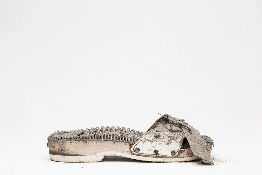 I Photographed Shoes Almost Untouched On A Shelf For 25 Years