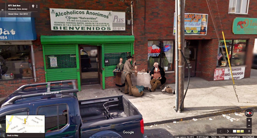I Found Classic Paintings On The Streets With Google Street View