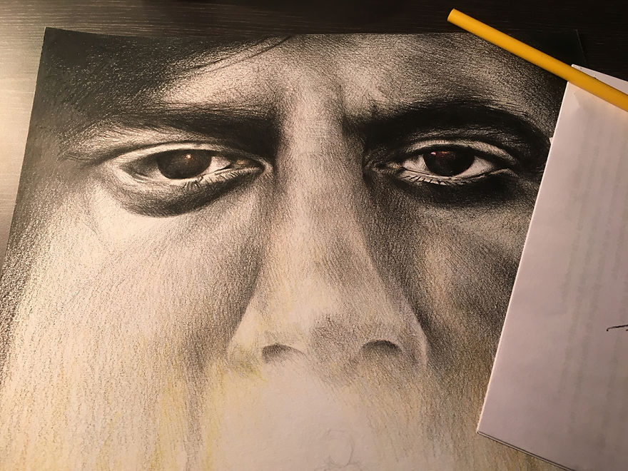 It Took Me 8 Hours To Draw A "No Country For Old Men" Poster