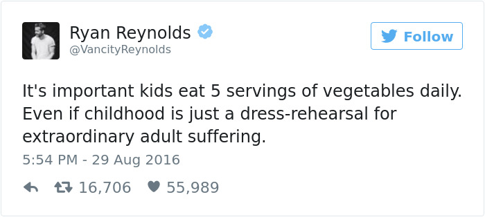 Funny Ryan Reynolds Tweets