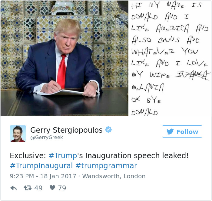 Trump Inauguration Speech Reactions