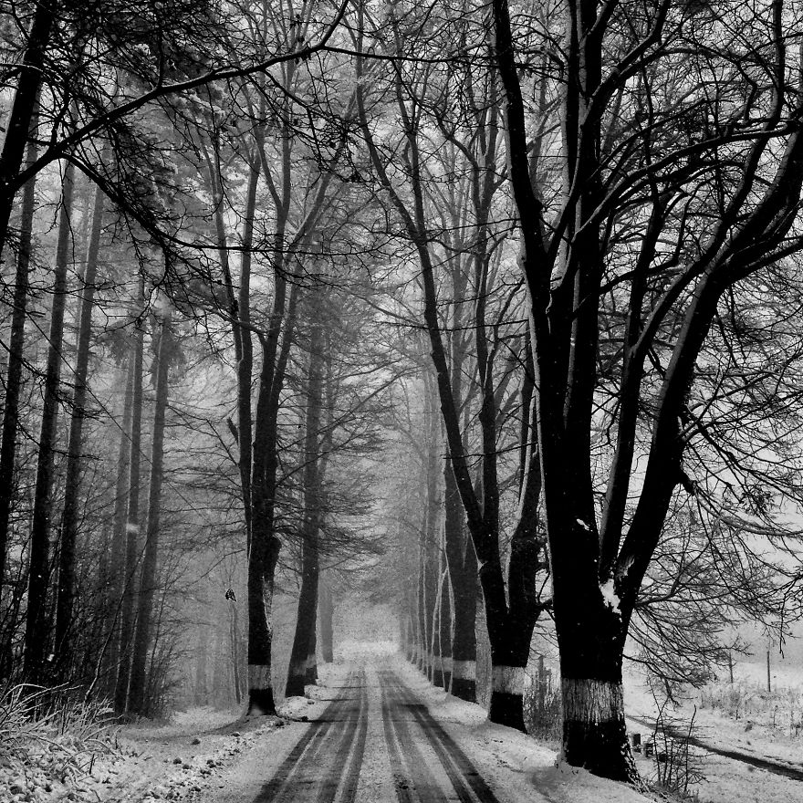 My B/w Square World With Iphone