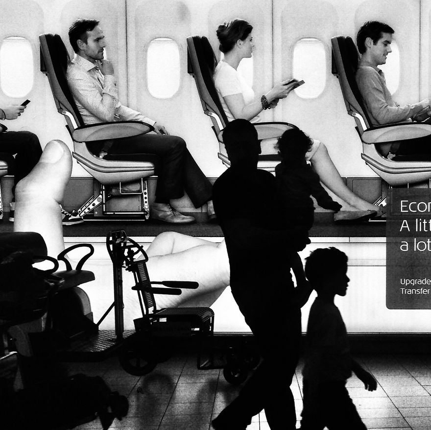 My B/w Square World With Iphone