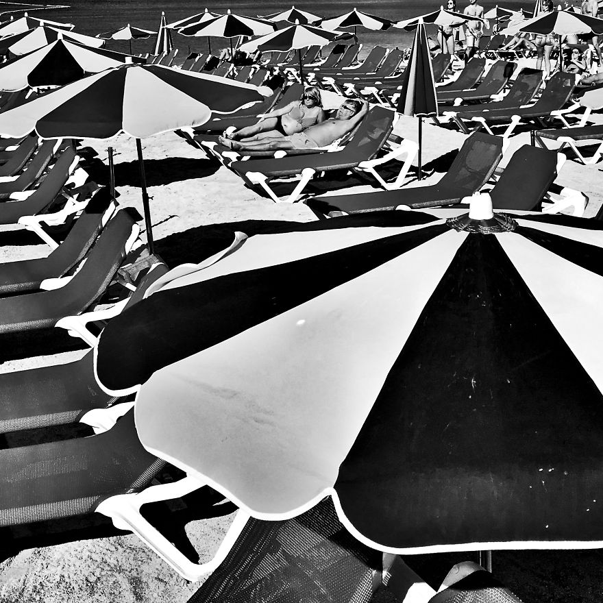 My B/w Square World With Iphone