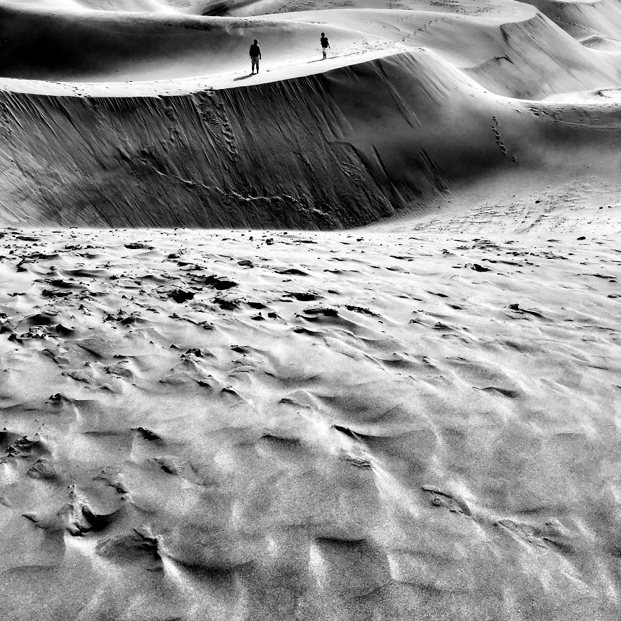 My B/w Square World With Iphone