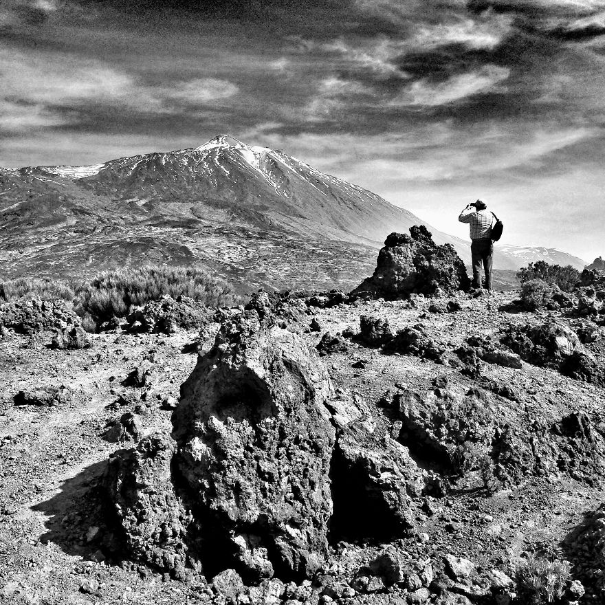 My B/w Square World With Iphone