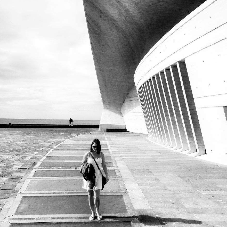 My B/w Square World With Iphone