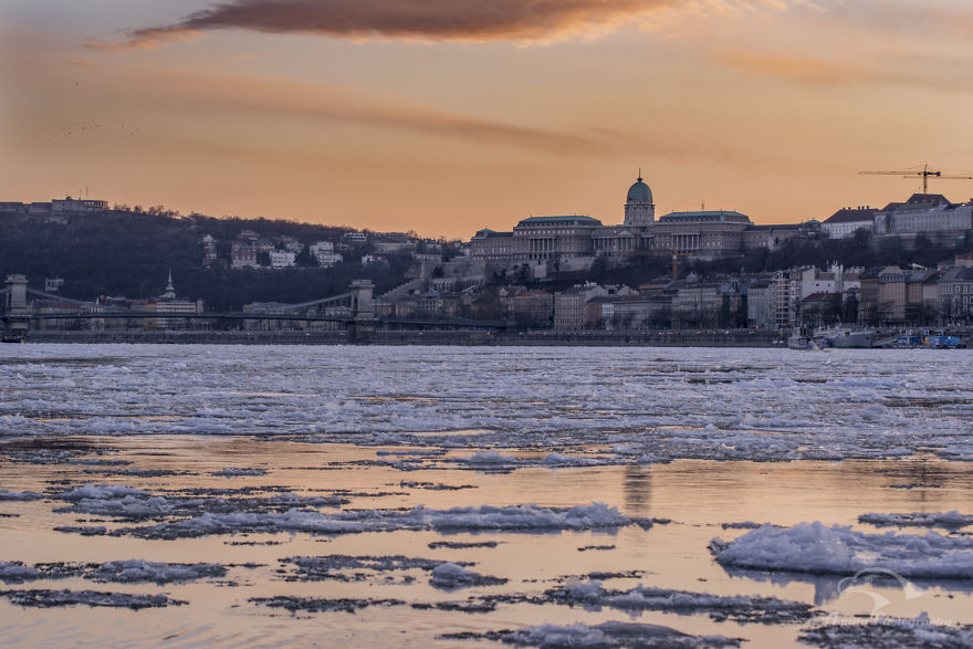 I Captured An Incredible Ice Drifting On The Danube
