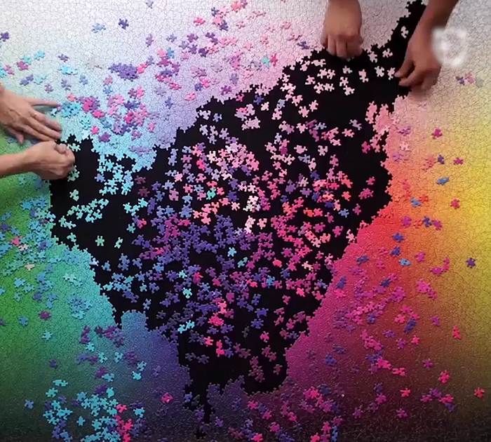 This Puzzle Has All Colors In CMYK Spectrum