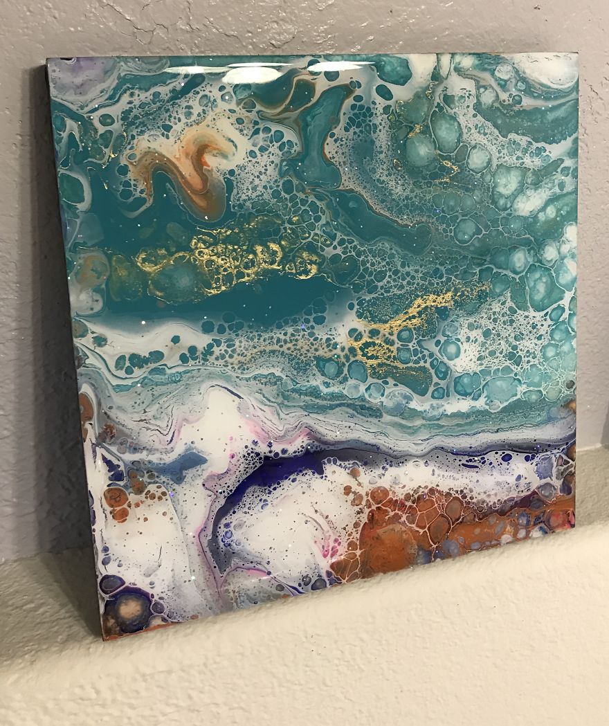 "Cell Paintings" Created With Acrylic