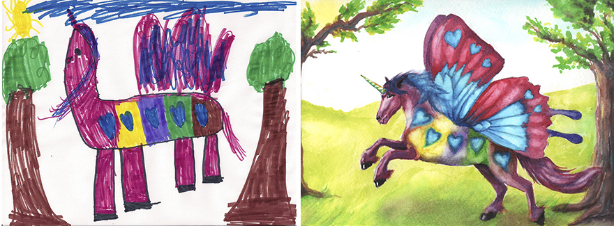 Custom Kid Art Transforms A Child's Drawing Into Pure Magic