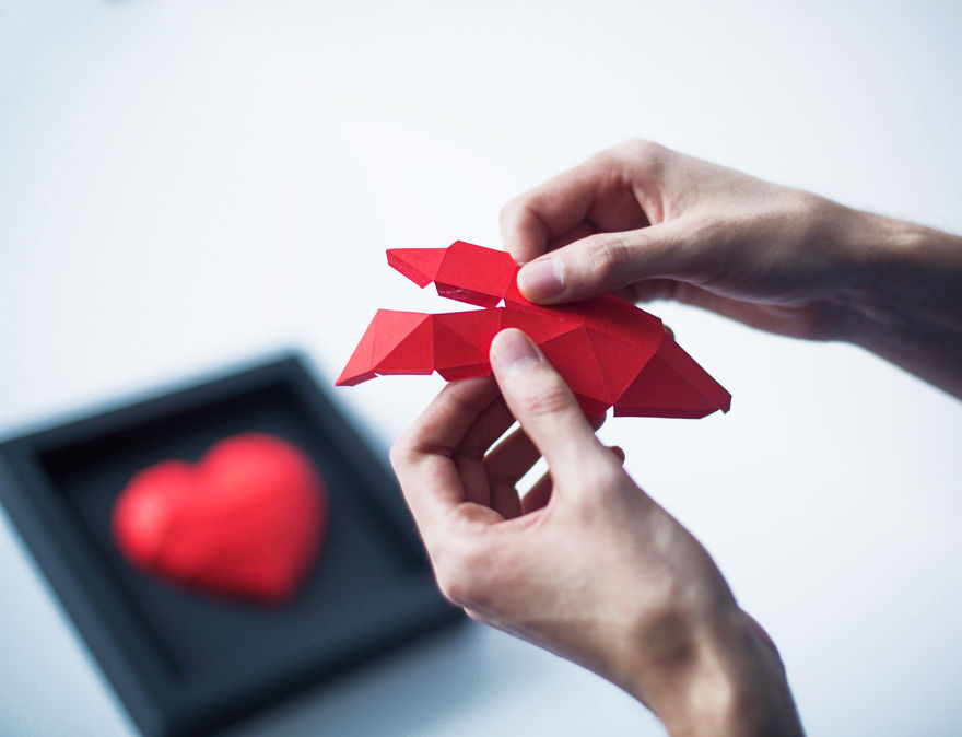 Diy Paper Hearts For Valentine's Day. Share Your Love