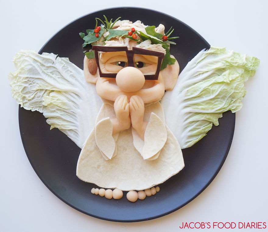 Carl From Up As A Christmas An Angel