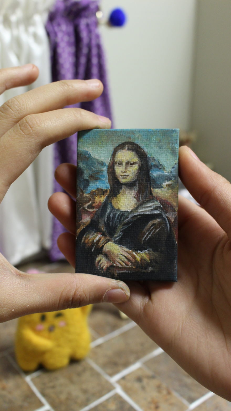 Did I Paint The World's Smallest Painting Of Mona Lisa?
