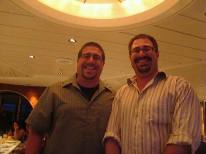 I (im The Shorter One) Met My Canadian Doppelganger On A Cruise Ship With My Wife On Our Honeymoon!