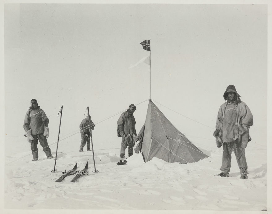 Amundsen's Tent At The South Pole