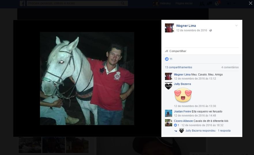 Horse Touches Cowboy Family Killed After 'bidding Farewell' To Owner In Paraiba-Brazil